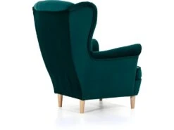 Fauteuil 1 Place En Tissu Velours Catégorie Luxe, Vert Foncé, ARNAUD -Deco.fr Soldes Boutique fauteuil 9997823