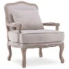 Fauteuil Gustave Style Louis XV Tissu Beige 10 Fauteuil Gustave Style Louis XV Tissu Beige -Deco.fr Soldes Boutique fauteuil 9998015