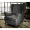 Fauteuil 1 Place En Tissu Catégorie Luxe, Gris Foncé, ARNAUD -Deco.fr Soldes Boutique fauteuil 9998309