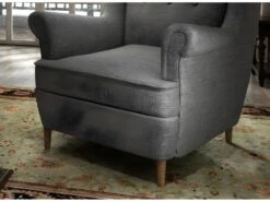 Fauteuil 1 Place En Tissu Catégorie Luxe, Gris Foncé, ARNAUD -Deco.fr Soldes Boutique fauteuil 9998313