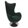 SUEDE - Fauteuil Design En Velours Vert Foncé -Deco.fr Soldes Boutique fauteuil 9998583