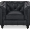 Fauteuil Chesterfield Regency Noir -Deco.fr Soldes Boutique fauteuil 9999501