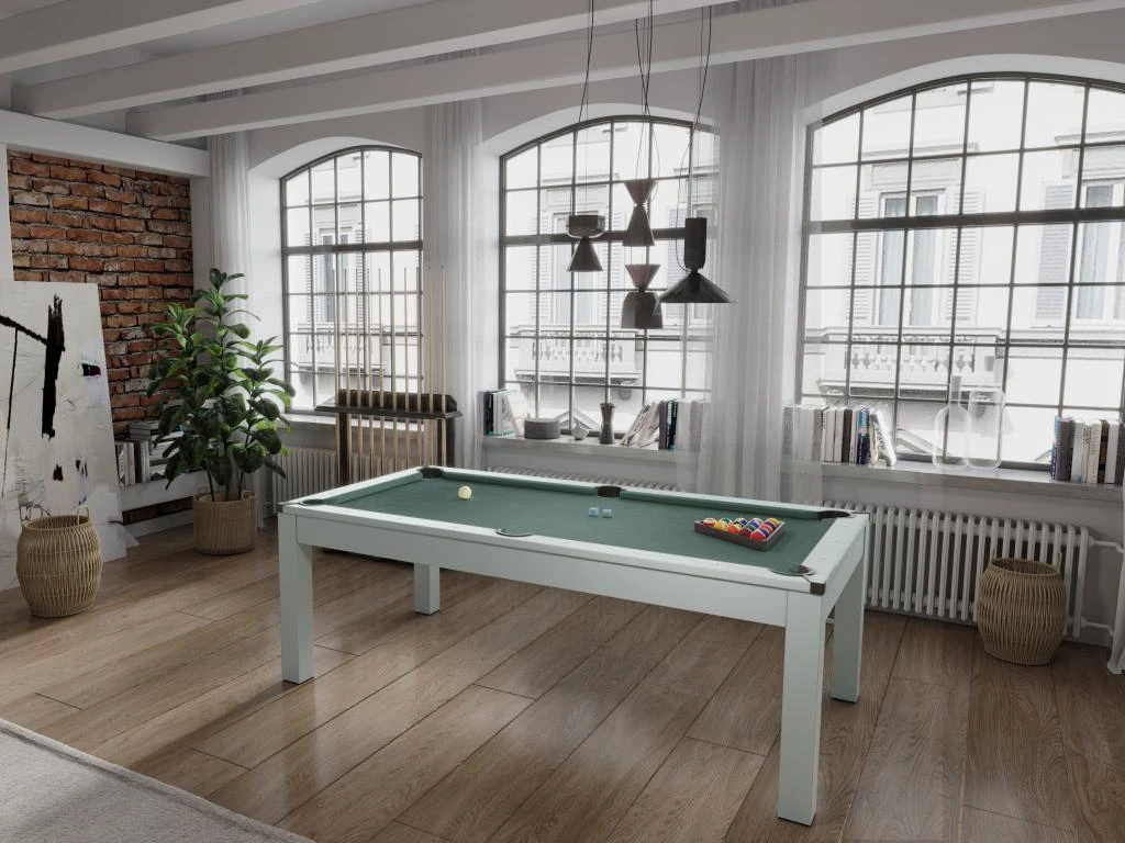 Table Transformable - Billard & Ping-pong BALTHAZAR - 213*112*81.5cm - Gris 2 Table Transformable - Billard & Ping-pong BALTHAZAR - 213*112*81.5cm - Gris â Image 2