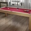 Table Transformable - Billard & Ping-pong BALTHAZAR - 213*112*81.5cm - Rouge -Deco.fr Soldes Boutique jeux interieur 18635083
