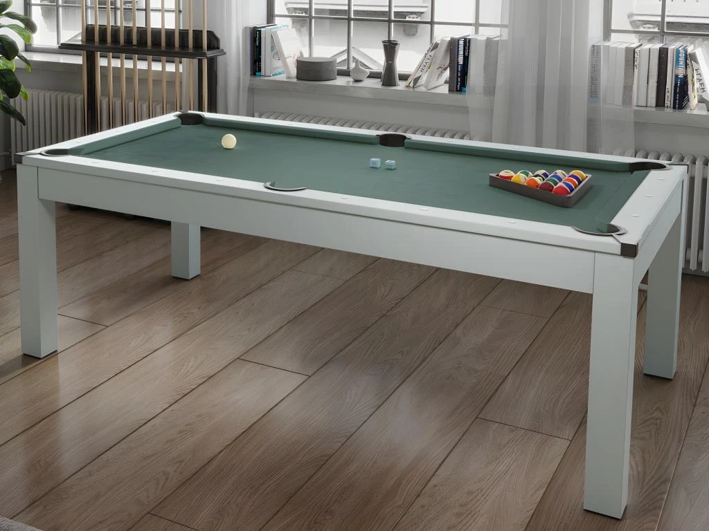 Table Transformable - Billard & Ping-pong BALTHAZAR - 213*112*81.5cm - Gris 1 Table Transformable - Billard & Ping-pong BALTHAZAR - 213*112*81.5cm - Gris