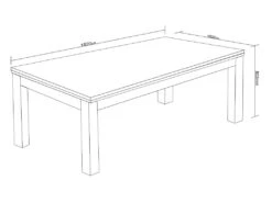 Table Transformable Noire - Billard & Ping-pong - L182 X L102 X H80 Cm - SOUSA -Deco.fr Soldes Boutique jeux interieur 504579