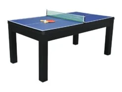 Table Transformable Noire - Billard & Ping-pong - L182 X L102 X H80 Cm - SOUSA -Deco.fr Soldes Boutique jeux interieur 504581