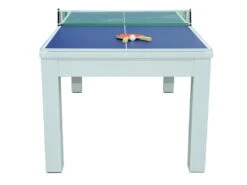 Table Transformable Blanche - Billard & Ping-pong - L182 X L102 X H80 Cm - HENK -Deco.fr Soldes Boutique jeux interieur 504607