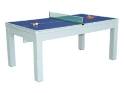 Table Transformable Blanche - Billard & Ping-pong - L182 X L102 X H80 Cm - HENK -Deco.fr Soldes Boutique jeux interieur 504609