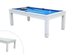 Table Transformable - Billard SNOOKER - Hauteur Ajustable - 207*114*79 Cm -Deco.fr Soldes Boutique jeux interieur 506139