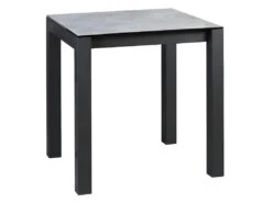 SIXTINE - Table Snack Carrée 100cm Aspect Céramique