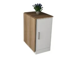 Meuble Cuisine Table Rabattable Blanc Châtaignier 7 Meuble Cuisine Table Rabattable Blanc Châtaignier -Deco.fr Soldes Boutique meuble de cuisine 10038313