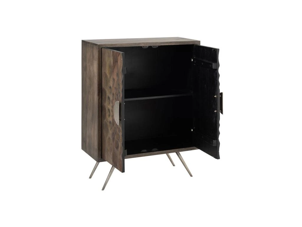 Vaisselier Ethnique 2 Portes Bois Foncé - UTRECHT 6 Vaisselier Ethnique 2 Portes Bois Foncé - UTRECHT – Image 6