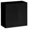 Armoire Suspendue Coloris Noir 60x60cm Pour Salon Collection SWITCH. 10 Armoire Suspendue Coloris Noir 60x60cm Pour Salon Collection SWITCH. -Deco.fr Soldes Boutique meuble toilette 12651655