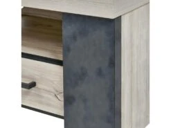 HERACLES - Meuble TV 1 Niche 2 Tiroirs Imitation Bois -Deco.fr Soldes Boutique meuble tv 10001687