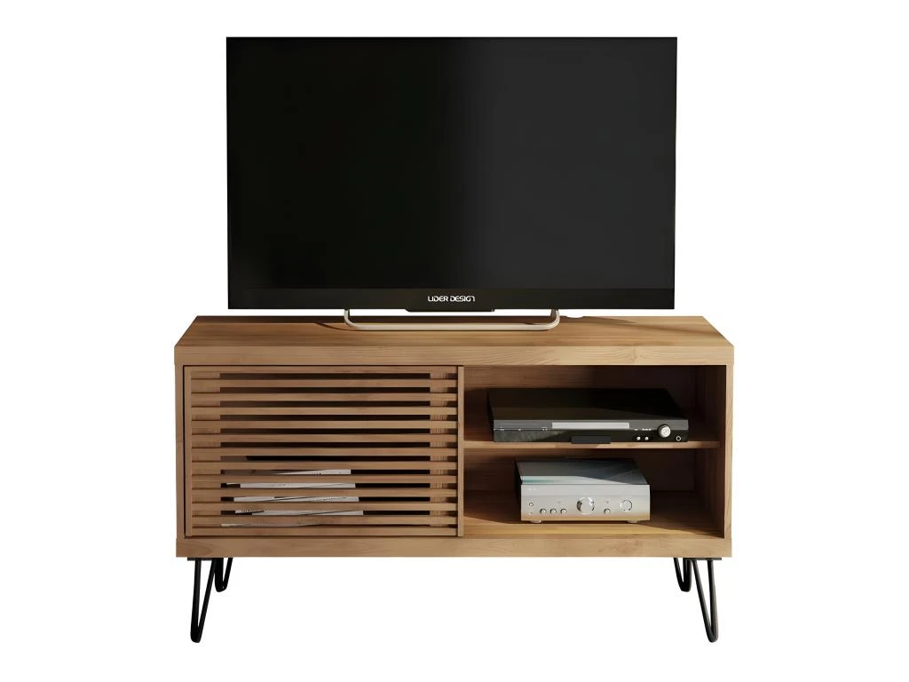 Meuble TV 50 Pouces 1 Porte Coulissante 3 Niches 1 Meuble TV 50 Pouces 1 Porte Coulissante 3 Niches