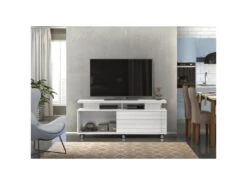 Meuble TV 150 Cm 60 Pouces Blanc Brillant -Deco.fr Soldes Boutique meuble tv 10398759