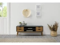 Meuble TV Java 1 Porte Et 2 Tiroir Colour Gris, 140 Cm 8 Meuble TV Java 1 Porte Et 2 Tiroir Colour Gris, 140 Cm -Deco.fr Soldes Boutique meuble tv 10762045