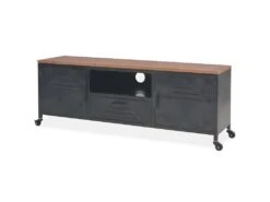Meuble Télé Buffet Tv Télévision Design Pratique 120 Cm Noir 2502045 -Deco.fr Soldes Boutique meuble tv 10767733