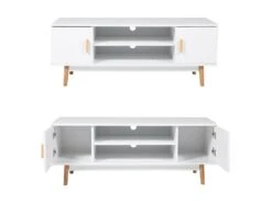 Meuble TV JOEY Blanc - HAPPY GARDEN 9 Meuble TV JOEY Blanc - HAPPY GARDEN -Deco.fr Soldes Boutique meuble tv 10781147