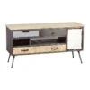 Meuble TV 1 Porte 4 Tiroirs Bois/Métal - SUPPLY -Deco.fr Soldes Boutique meuble tv 11125931