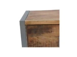 Meuble TV 2 Portes 2 Niches Bois/Metal - JINK -Deco.fr Soldes Boutique meuble tv 11126391