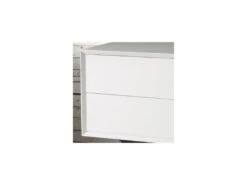 Meuble TV Blanc 2 Tiroirs 1 Porte - TRIBECA -Deco.fr Soldes Boutique meuble tv 11126855