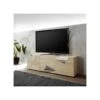 Meuble TV 3 Portes Finition Chêne - METRIA -Deco.fr Soldes Boutique meuble tv 11127327
