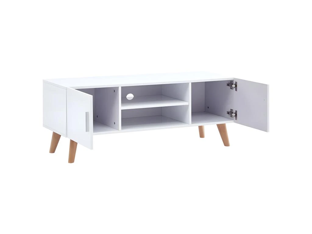 Meuble Télé Buffet Tv Télévision Design Pratique Blanc 120 Cm Mdf 2502115 4 Meuble Télé Buffet Tv Télévision Design Pratique Blanc 120 Cm Mdf 2502115 – Image 4
