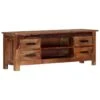 Meuble Télé Buffet Tv Télévision Design Pratique 110 Cm Bois De Sesham Solide 2502278
