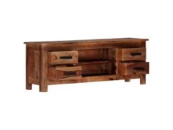 Meuble Télé Buffet Tv Télévision Design Pratique 110 Cm Bois De Sesham Solide 2502278 -Deco.fr Soldes Boutique meuble tv 11474469