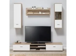 Meuble TV Vitoria 170X40 Cambrian-Blanc - Venprodin