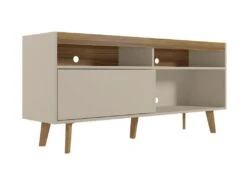Meuble Tv 63X136X36Cm Chêne-Beige - Venprodin -Deco.fr Soldes Boutique meuble tv 12356799