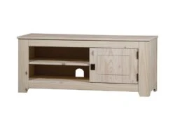 Meuble Tv Nice 1 Porte 50X120X38Cm Blanc - Venprodin
