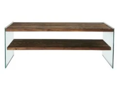 Meuble Tv Rhin Design En Couleur Nogal, 120x45x35cm -Deco.fr Soldes Boutique meuble tv 12358141