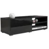 Meuble TV PODIUM 2 Niches Et 1 Porte 96 X 31 - Noir - SYMBIOSIS -Deco.fr Soldes Boutique meuble tv 12515999