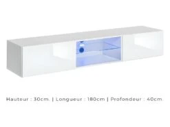 Ensemble Meubles De Salon SWITCH XXI Design, Coloris Blanc Et Chêne. 7 Ensemble Meubles De Salon SWITCH XXI Design, Coloris Blanc Et Chêne. -Deco.fr Soldes Boutique meuble tv 12533225