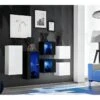 Ensemble Meubles De Salon SWITCH SBIV Design. Coloris Blanc Et Noir. -Deco.fr Soldes Boutique meuble tv 12533721