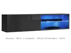 Ensemble Meubles De Salon SWITCH XXV Design, Coloris Gris Brillant. 7 Ensemble Meubles De Salon SWITCH XXV Design, Coloris Gris Brillant. -Deco.fr Soldes Boutique meuble tv 12534063