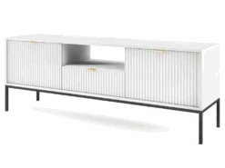 Meuble TV Avec 2 Portes, 1 Tiroir Et 1 Niche - Blanc - LIOUBA De Pascal MORABITO -Deco.fr Soldes Boutique meuble tv 12654275