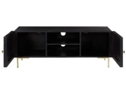 Meuble TV Chimane Noir 120 Cm -Deco.fr Soldes Boutique meuble tv 12999143