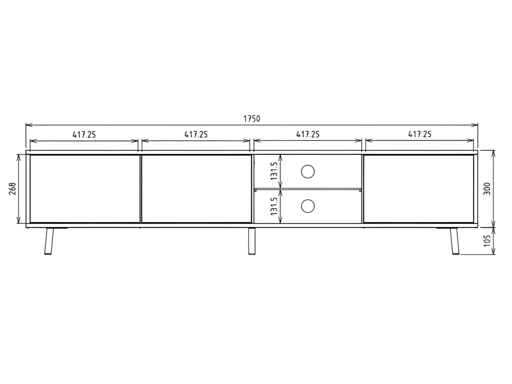 Meuble Tv / Banc Tv - Blanc Mat / Gris Brillant, 175 Cm, éclairage LED - GALHAD 5 Meuble Tv / Banc Tv - Blanc Mat / Gris Brillant, 175 Cm, éclairage LED - GALHAD – Image 5