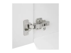 Meuble TV 2 Portes + 1 Tiroir + LED - Contemporain - Blanc Brillant - L 140 X P 45 X H 41 Cm - FLORENCE -Deco.fr Soldes Boutique meuble tv 14503337