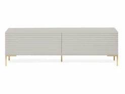 Meuble TV - 140 Cm - Couleur Gris-beige - LAMMELO