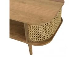 ISA - Meuble TV Marron Bois De Jamelonier Et Cannage Couleur Naturelle -Deco.fr Soldes Boutique meuble tv 14651411