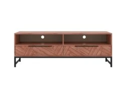 Meuble TV 2 Tiroirs Et 2 Niches - Bois D'acacia Et Métal - Naturel Et Noir - VEDILA 9 Meuble TV 2 Tiroirs Et 2 Niches - Bois D'acacia Et Métal - Naturel Et Noir - VEDILA -Deco.fr Soldes Boutique meuble tv 15698839