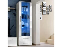 Ensemble Meuble TV & Bibliothèque "Galino III White" 320cm Blanc -Deco.fr Soldes Boutique meuble tv 15862977
