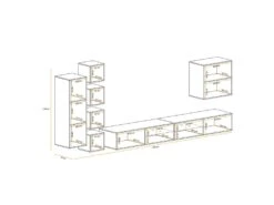 Ensemble Meuble TV "Switch XXVI" 320cm Noir & Blanc 7 Ensemble Meuble TV "Switch XXVI" 320cm Noir & Blanc -Deco.fr Soldes Boutique meuble tv 15863083