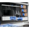 Ensemble Meuble TV "Switch XXIV" 250cm Blanc & Naturel -Deco.fr Soldes Boutique meuble tv 15863343