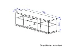 Meuble TV 2 Portes 2 Niches Chêne Naturel/Noir - LIGNAC 11 Meuble TV 2 Portes 2 Niches Chêne Naturel/Noir - LIGNAC -Deco.fr Soldes Boutique meuble tv 17629557